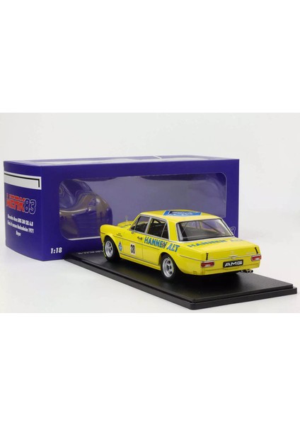1:18 WERK83 1971 Mercedes Benz 300 Sel 6.8 #38 Hans Heyer Hannen Alt Hockenheim modelleri