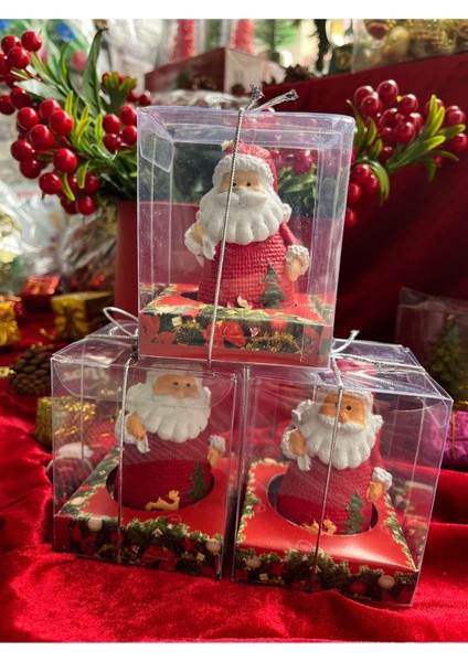 Büyük Boy Noel Baba Mum, Yeni Yıl ve Yılbaşı Dekorasyonu Için Ideal Seçim
