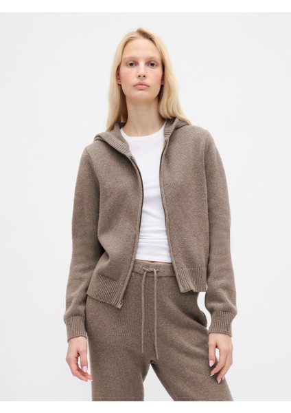 Kadın Kahverengi Cashsoft Hırka