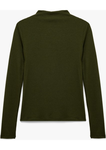 Uzun Kollu Hafif Dik Yaka Kazak fırsatları