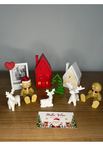 14 Parça Noel Temalı Dekoratif Hediye Kutusu Yılbaşı Süsleri Set fırsatları