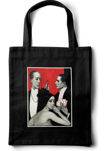 Sanatsal Bez Çanta – W.t. Benda Vintage Tasarım - 35X40