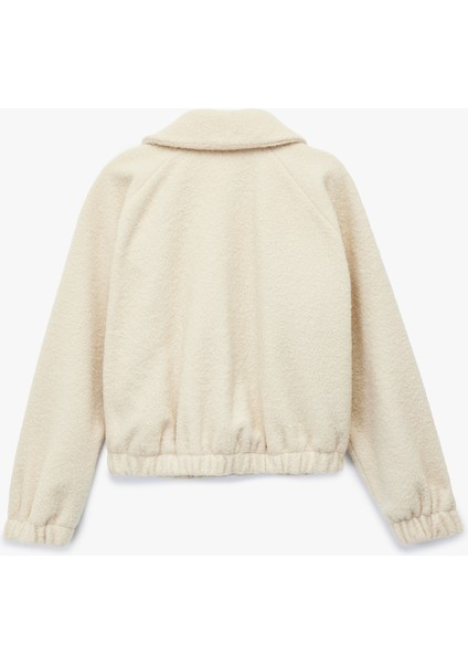 Bomber Ceket Crop Uzun Kollu Cepli Fermuarlı fiyatları