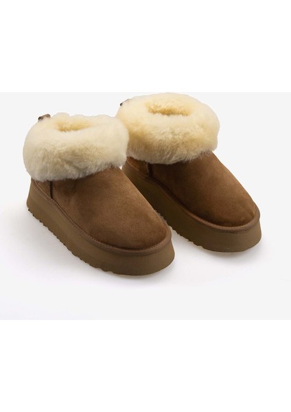 Kürklü Süet Deri Yüksek Tabanlı Kadın Bot 2025 modelleri