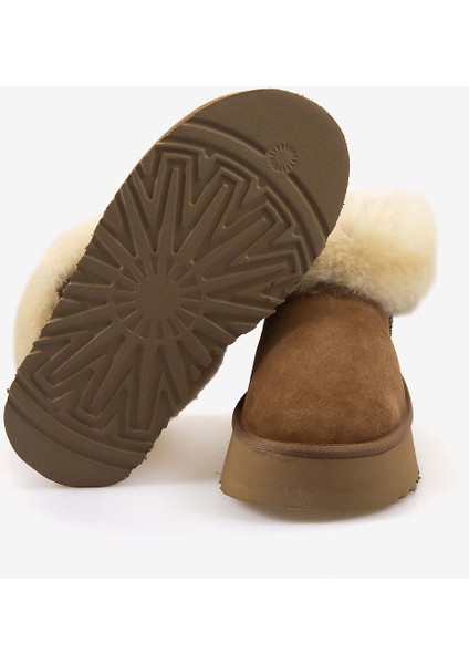 Kürklü Süet Deri Yüksek Tabanlı Kadın Bot 2025 indirimleri