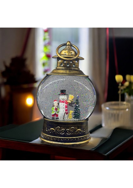 Işıklı Yılbaşı Kar Küresi Kardan Adam Temalı modelleri