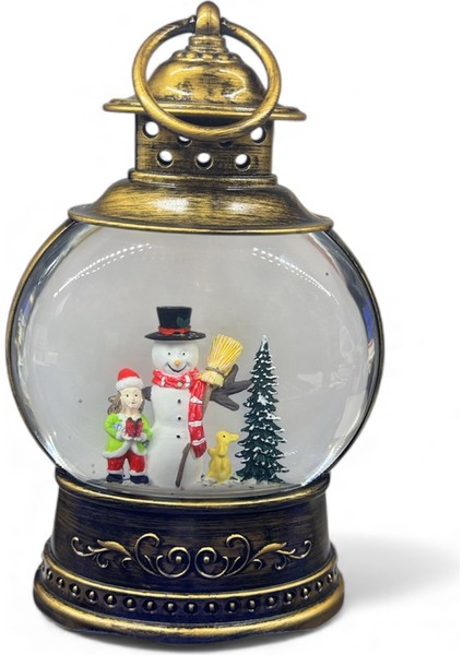 Işıklı Yılbaşı Kar Küresi Kardan Adam Temalı fırsatları