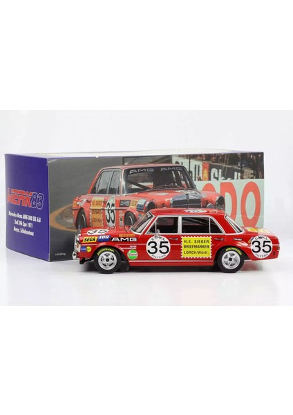 1:18 WERK83 Mercedes Benz 300SEL 6.8 #35 1971 2nd 24H Spa Francorchamps Hans Heyer modelleri
