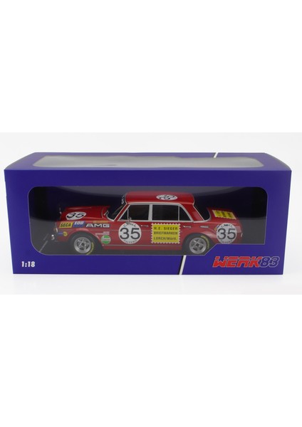 1:18 WERK83 Mercedes Benz 300SEL 6.8 #35 1971 2nd 24H Spa Francorchamps Hans Heyer indirimleri