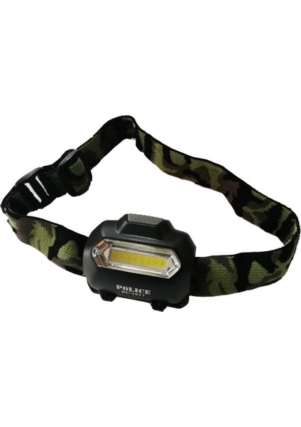 Police PC-1917 Cob 3xaaa Pilli LED Kafa Feneri