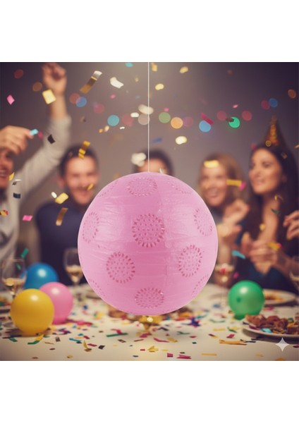 35 cm – Pembe Dantelli Japon Feneri Çin Feneri Parti Dekorasyonu