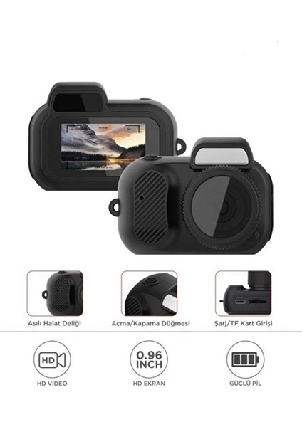Cmr-37 Mini Dijital Video Fotoğraf Makinesi Kamera Siyah - Lisinya fiyatları