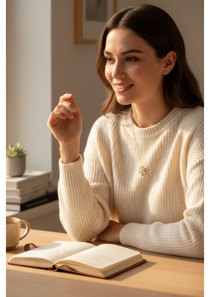 Kar Tanesi Figürlü Zirkon Tektaşlı 14 Ayar Altın Kolye indirimleri