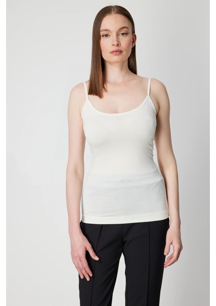 Simli Kumaş Askılı Bluz 61391-26K