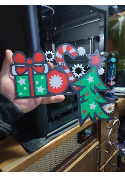 Yılbaşı Kapı ve Köşe Dekoru, Renkli, Şık ve Neşeli Ev Süsleri fiyatları