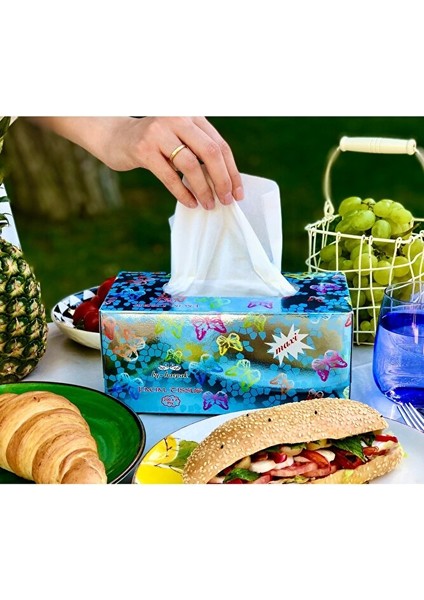 Metalize Kutu Tek Tek Al Puf Mendil 200 Yaprak 20+4 Hediyeli Paket (Toplam 24*200=4800 Yaprak) fiyatları