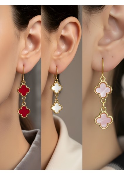 Trend Sembol Figürlü 3’lü Kadın Küpe Set