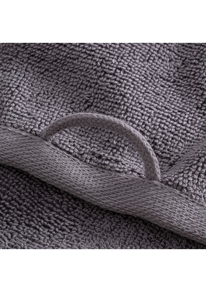 Lara Yüz Havlusu %100 Pamuk Bordürlü Koyu Gri 50X90 cm modelleri