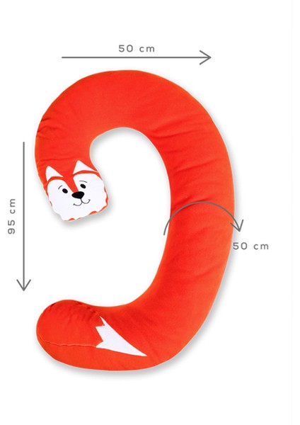 Çocuk Yastığı,oyun Yastığı,uyku Yastığı,aktivite Yastığı,uyku Arakadaşı 1.kalite Polar Kumaş(Tilki