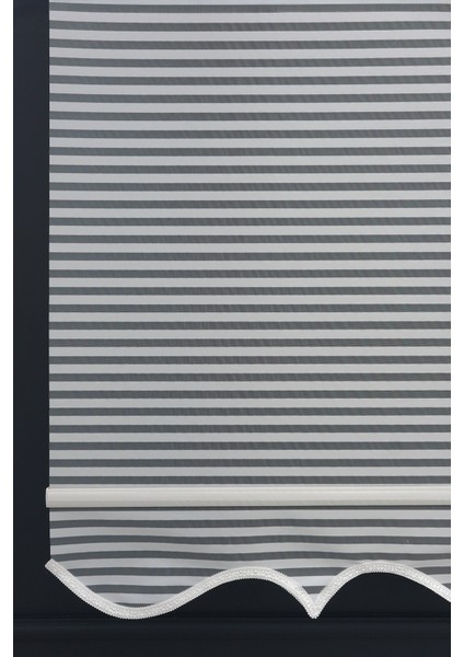 Çift Mekanizmalı Jaluzi Görünümlü Tül+Stor Güneşlik Perde – Çiftli Sistem - 2 Perde Tek Ürün! indirimleri