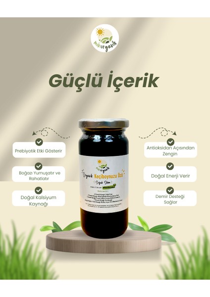 Organik Keçiboynuzu Özü 315 gr (Soğuk Sıkım) modelleri