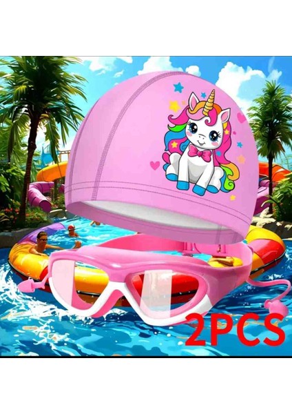 Havuz Bonesi ve Gözlüğü Çocuklar Için