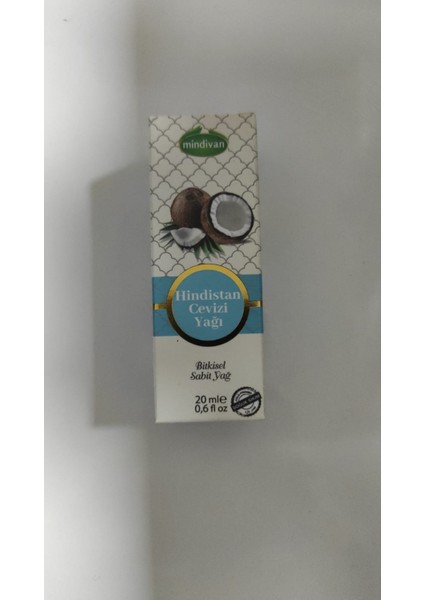 Soğuk Sıkım Hindistan Cevizi Yağı 20ML