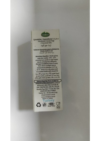 Soğuk Sıkım Hindistan Cevizi Yağı 20ML fiyatları