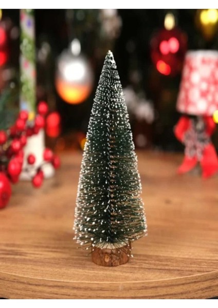 Yapay 20 cm Mini Çam Ağacı, Masaüstü Dekor ve Yeni Yıl Süsü