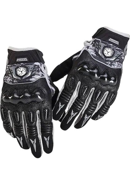 MX49 Full Karbon Korumalı Eldiven Reflektörlü Gri fiyatları