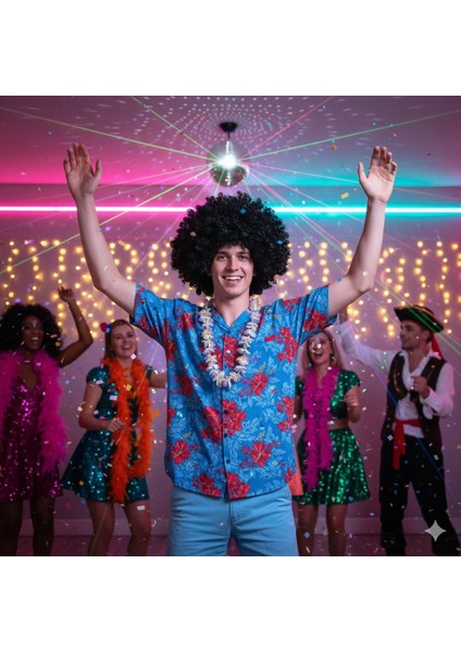 Peruk Kıvırcık Model Siyah Astarlı Bonus Kafa Kaydırma Yapmaz