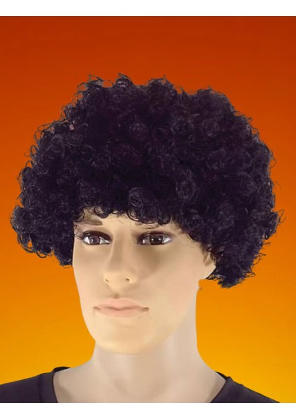 Peruk Kıvırcık Model Siyah Astarlı Bonus Kafa Kaydırma Yapmaz fırsatları