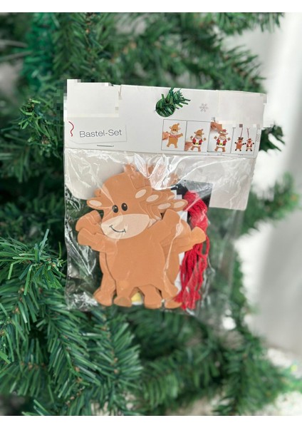 Yeni Yıl Temalı El Işi Geyik Askısı ve Hediye Paketi Seti fiyatları