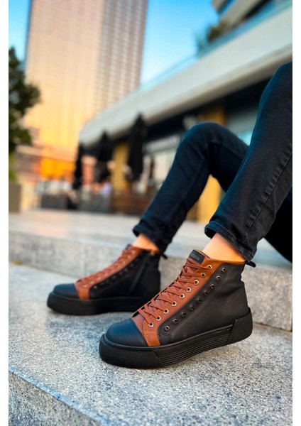 CH167 - Gst Blazer Erkek Bot Sıyah/taba modelleri