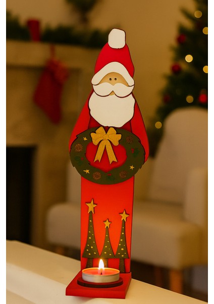 27 cm Noel Baba Mumluk ile Sıcak ve Şık Yılbaşı Atmosferi Yaratın