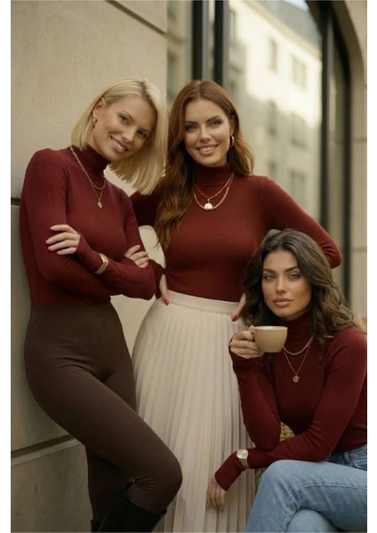 3’lü Parmak Geçmeli Kadın Body Seti