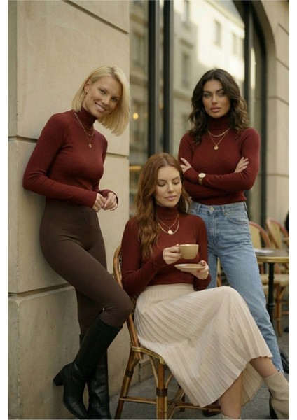 3’lü Parmak Geçmeli Kadın Body Seti modelleri