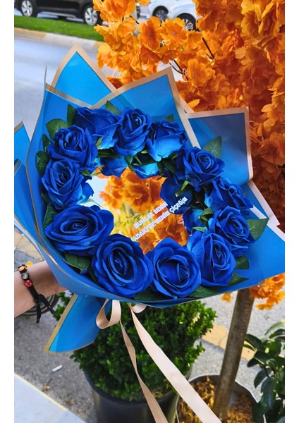 Aynallı Buket Bunlar Senin Aynadaki Benim Çiçeğim💙💙💙sevdiklerinize Özel Gün Hediyesi💙💙💙