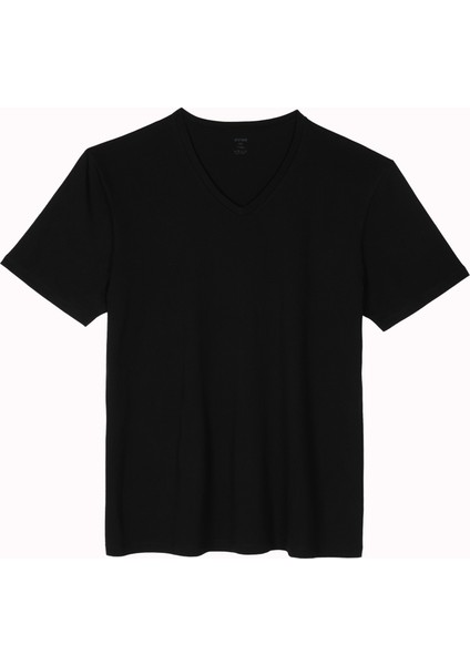 Büyük Beden V Yaka Doğal Pamuklu Azo Test Onaylı 2li Erkek Tişört Atlet fiyatları