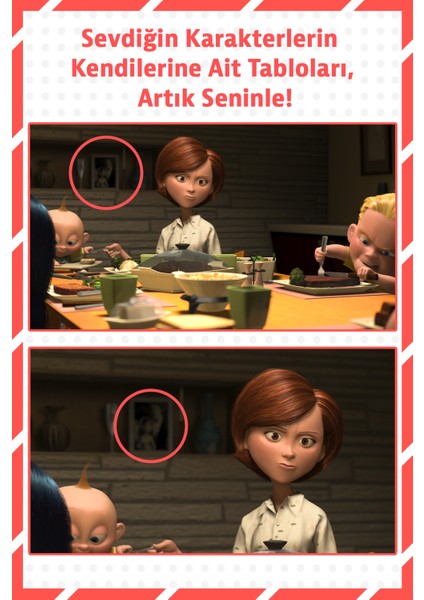 The Incredibles (Inanılmaz Aile) Düğün Fotoğrafı Ahşap Çerçeveli Duvar Tablosu – 13X18 fiyatları