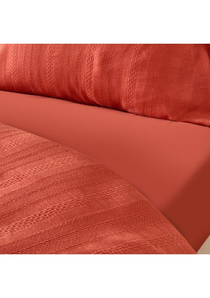 Soft Armürlü Tek Kişilik Nevresim Takımı - Kiremit fiyatları