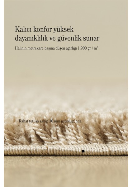 Düz Renk Shaggy Salon Oturma Odası Yolluk Bej Halı modelleri