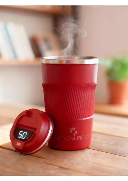 510 ml Şık Tasarım Çift Katmanlı Paslanmaz Çelik Termos Bardak Sızdırmaz Sıcak-Soğuk Araç Uyumu