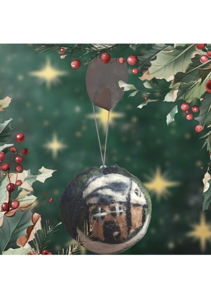 Yün Keçe Noel Süsleri, 2'li Set, Yeniyıl Ağacı Dekoru, Renkli ve Şık Tasarım fiyatları