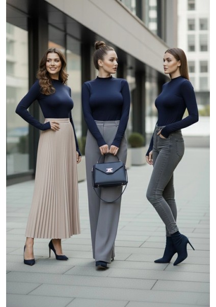 3’lü Parmak Geçmeli Kadın Body Seti fırsatları