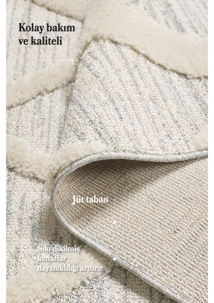 Yumuşak Bukleli Iskandinav Tasarım Salon Oturma Odası Yolluk Gri Halı fırsatları