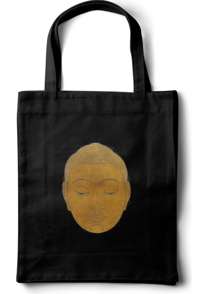 Sanatsal Bez Çanta – R. Stolk "buddha'nın Başı" Tasarım - 35X40