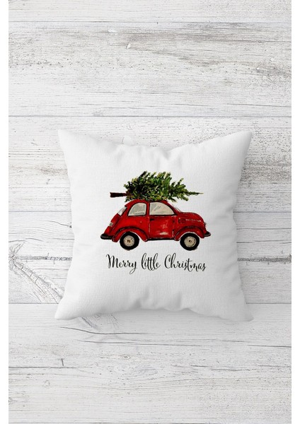 Renkli Noel Temalı Gizli Fermuarlı Kırlent Kılıf Takım 4'lü fiyatları