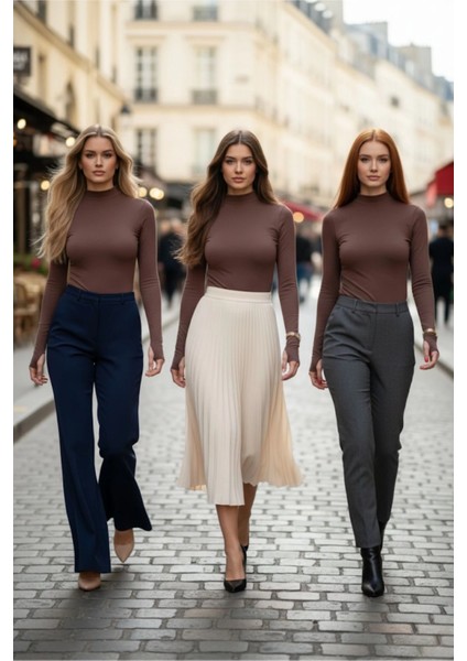 3’lü Parmak Geçmeli Kadın Body Seti fırsatları