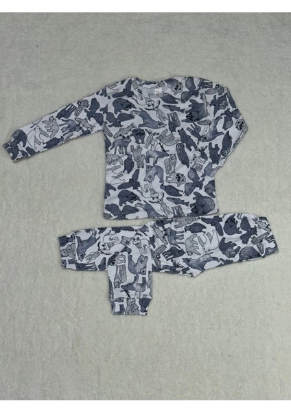 3-6 Yaş Alt Üst Pijama Takımı Kız Çocuğu Lacivert